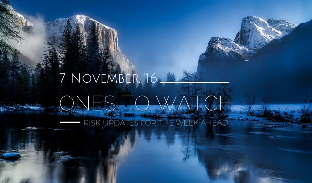 Ones to Watch: 7 November 2016