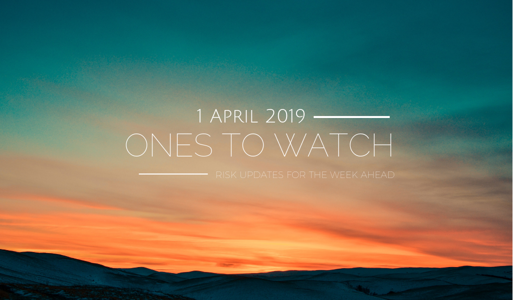 Ones to Watch, 1 April 2019