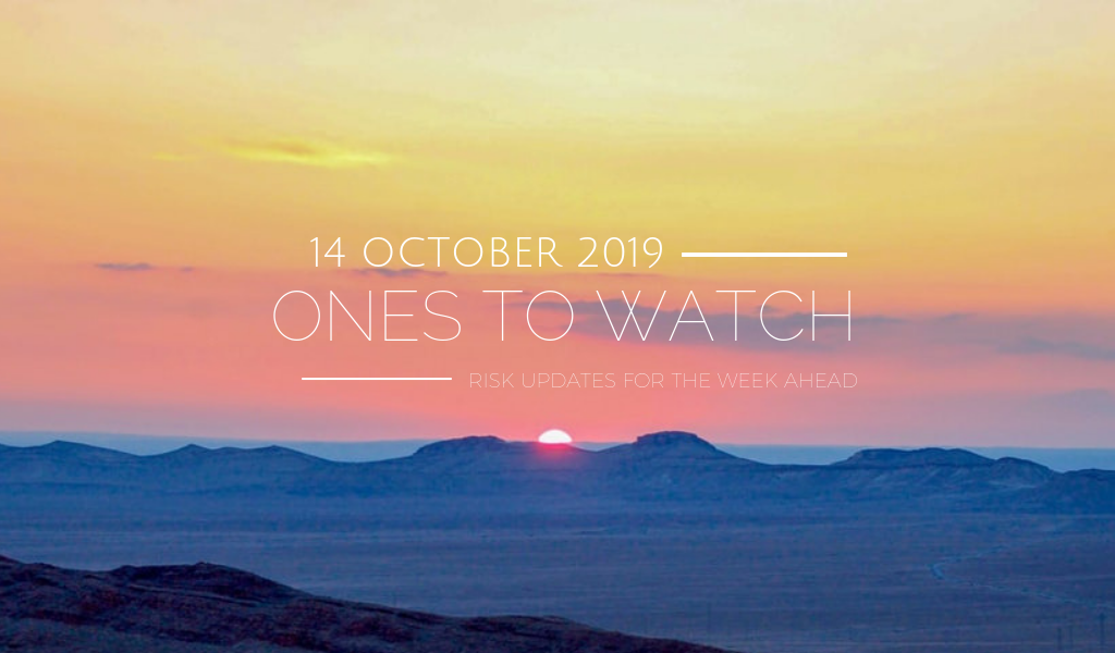 Ones to Watch, 14 October 2019